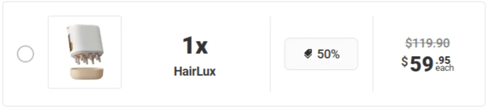 HairLux  package price